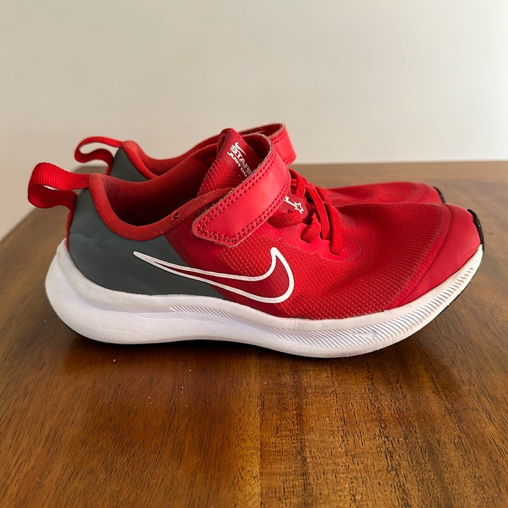Boys Nike red sneakers. Size 13C